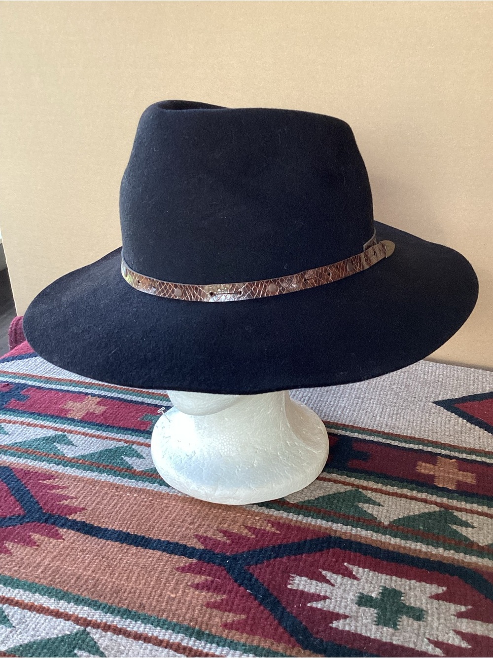 Vintage Outback trading western hat 100% wool made in USA sz 7 1/4 2X fur blend